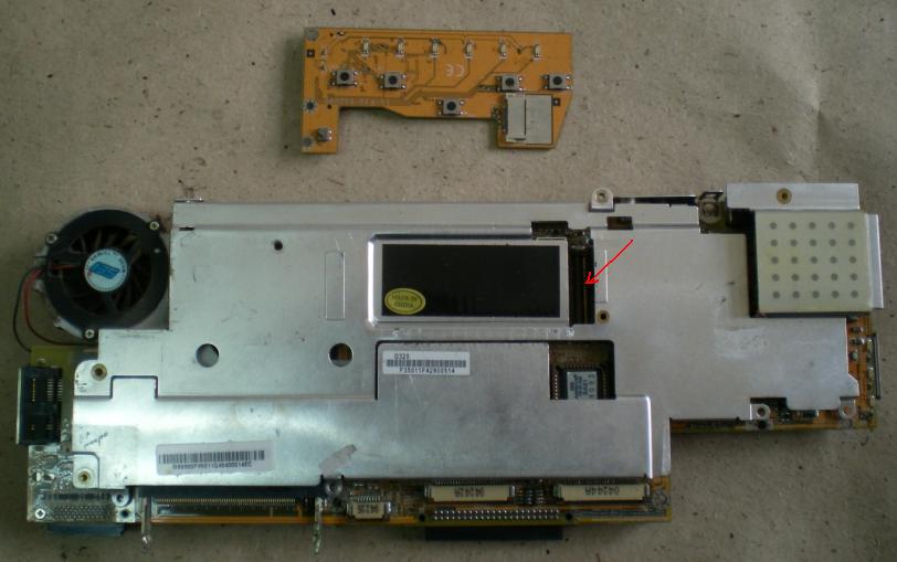 RoverBook Partner E417L continue disassembly.