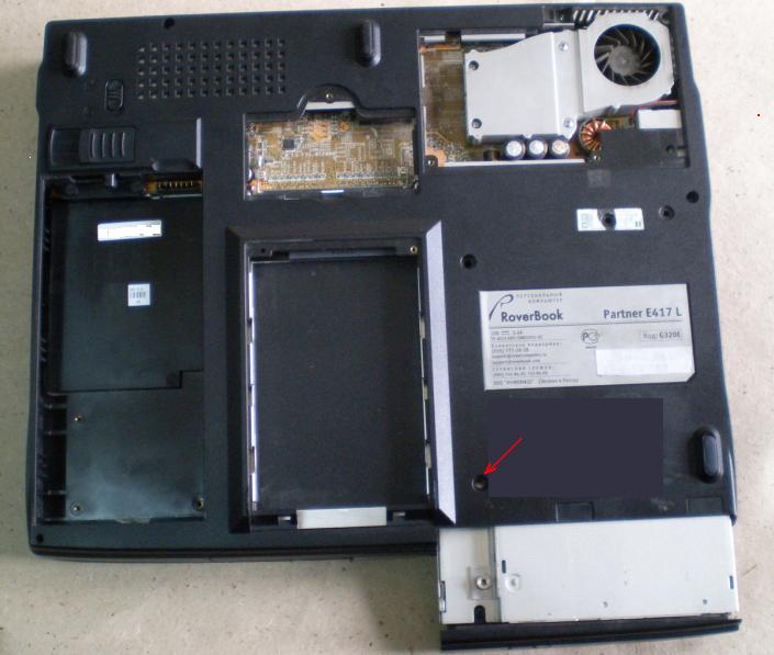 RoverBook Partner E417L	extract drive.