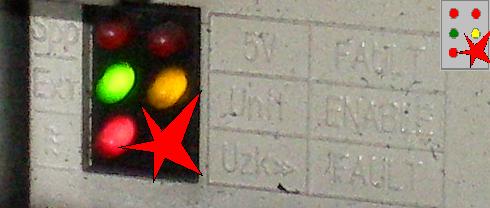 Simodrive 611 Red LED Uzk FAULT ON