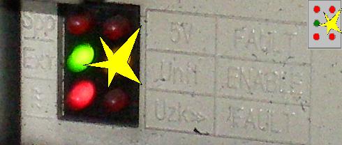 Simodrive 611 Yellow Unit ENABLE LED ON
